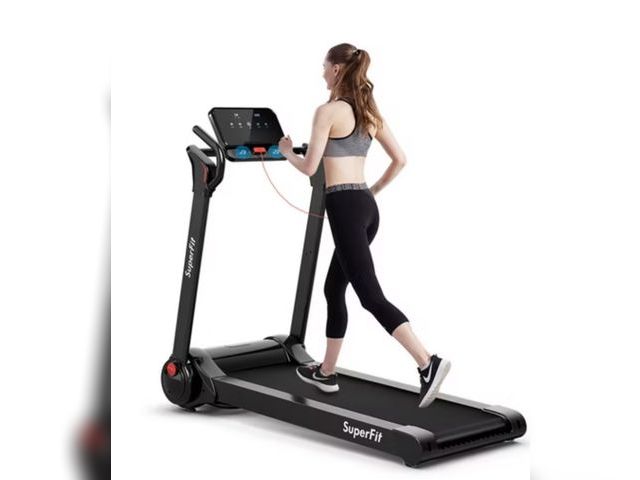 Lot 96-196200 - Costway 2.25HP Folding Electric Motorized Treadmill With Speaker MSRP $409.99 New