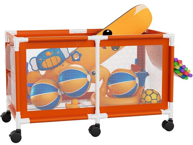 Lot 96-169323 - 280 Gallon 69" L Extra Large Swimming Pool Storage Bin, Pool Noodles Holder, Toys, Floats, Balls and...