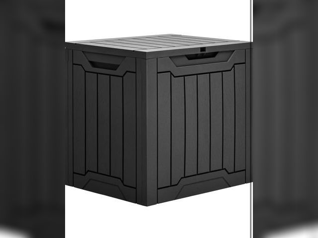 Lot 96-170969 - YITAHOME 31 Gallon Outdoor Storage Box, Resin Deck Box and Waterproof Package Delivery Box for Garde...