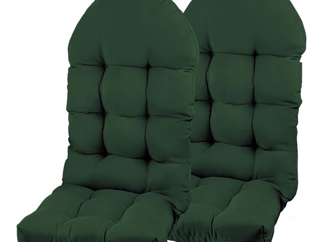 Lot 96-170290 - Adirondack Chair Cushion, Rocking Chair Cushion 44x19.4x4 inch, High Back Patio Cushions of Upper an...