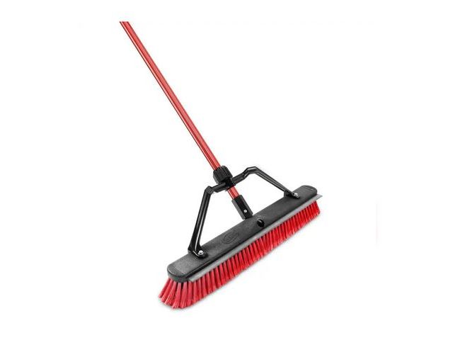 Lot 96-174217 - 24 in. High Power Heavy-Duty Multi-Surface Squeegee Push Broom with Brace and Steel Handle
New