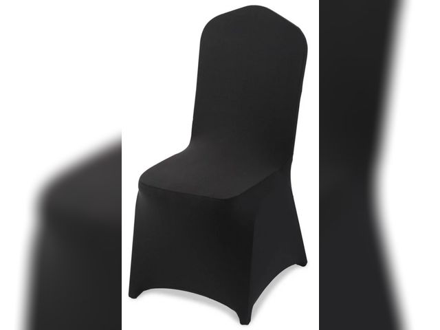 Lot 96-210133 - Zdada 100 PCS Black Folding Chair Covers for Party Spandex Stretch Chair Cover Durable, Washable Sli...