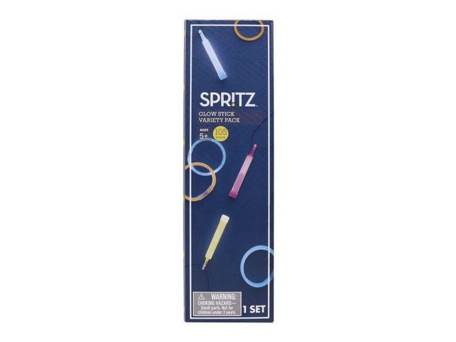 Lot 96-164697 - Spritz Glow Stick Multi-color Party Favor Variety Pack - 105 Pieces 
New