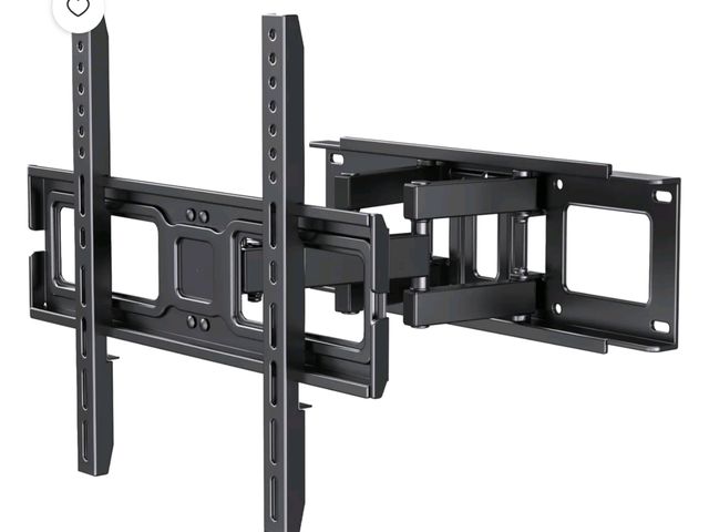 Lot 96-230833 - Pipishell Full Motion TV Wall Mount for 26-65 Inch Flat Curved TVs, Heavy Duty Single Articulating A...