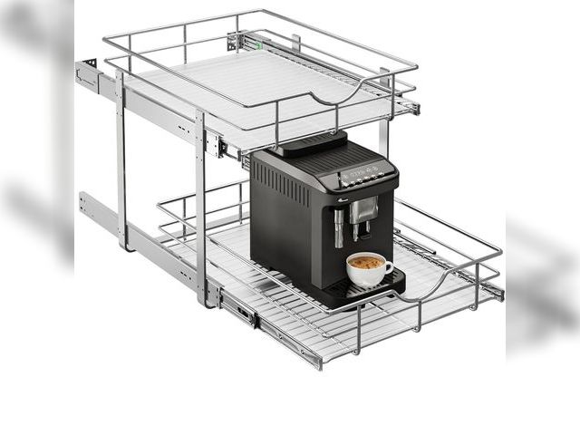 Lot 96-211216 - 2-Tier Kitchen Cabinet Pullout Shelf and Drawer Organizer
New