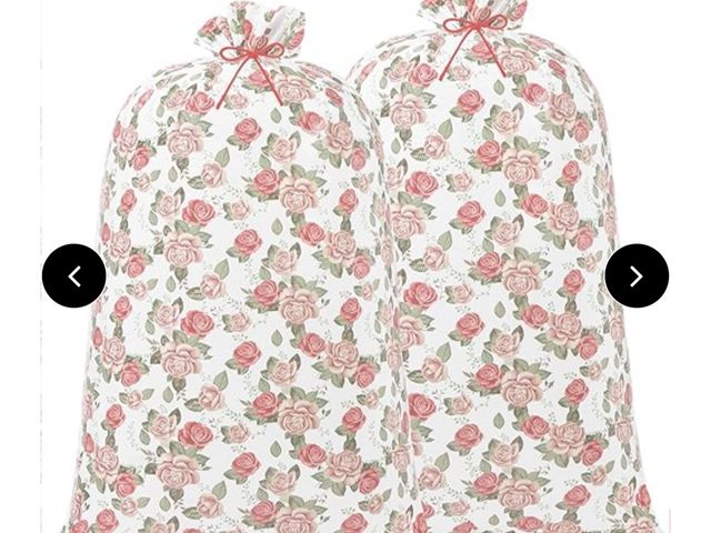 Lot 96-193601 - Box of approximately 50 packs. 2 in each pack. Leinuosen 2 Pcs 70 Inches Jumbo Gift Bag Large Pink O...