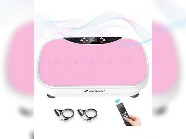 Lot 96-163966 - MERACH Vibration Plate Exercise Machine, Vibration Plate with Bluetooth and LED Display, Vibrating P...