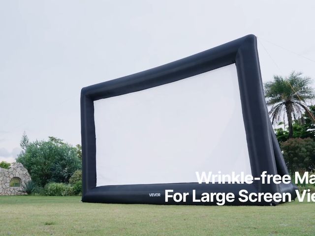 Lot 96-168017 - VEVOR  Inflatable Projector Screen, Inflatable Movie Screen Outdoor with 250W Air Blower Projector S...
