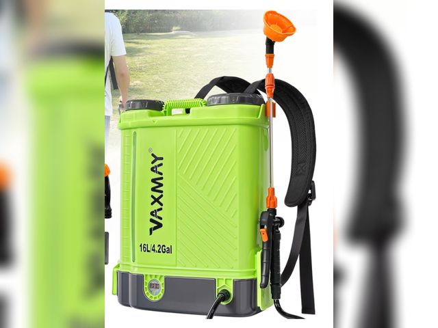 Lot 96-176160 - Battery Powered Backpack Sprayer 4 Gallon, VAXMAY 100 PSI Electric Graden Sprayer Works with Makita ...