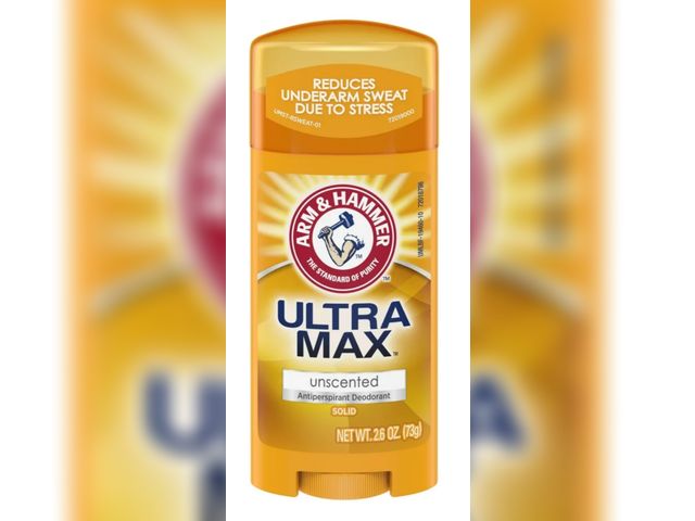 Lot 96-201214 - ARM &amp; HAMMER ULTRA MAX Solid Antiperspirant Deodorant, Unscented, 2.6 oz
New