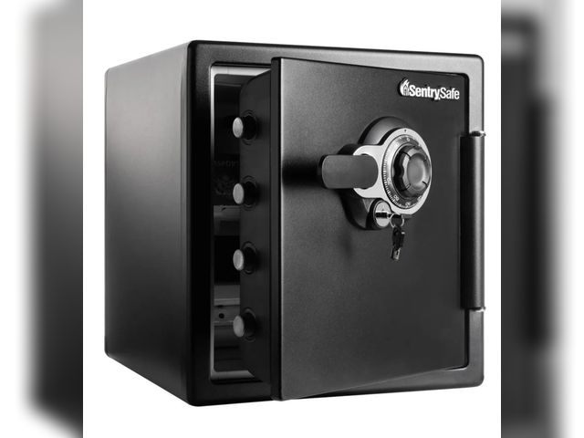 Lot 96-181891 - SentrySafe
1.2 cu. ft. Fireproof &amp; Waterproof Safe with Dial Combination Lock and Dual Key
New 
...