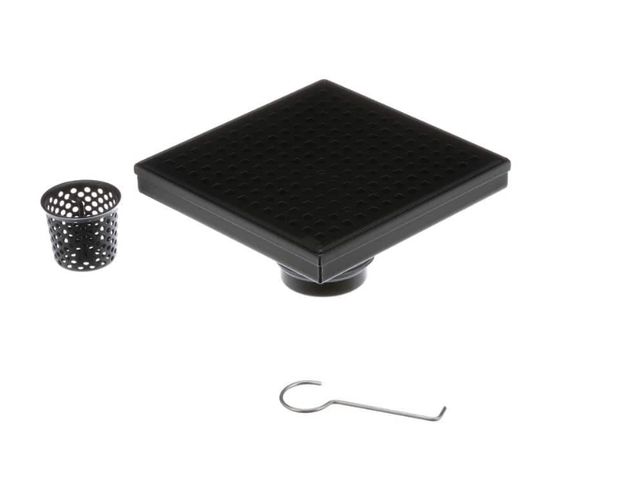 Lot 96-191269 - Oatey Designline 6 in. x 6 in.
Stainless Steel Square
Shower Drain with Square Pattern Drain Cover i...