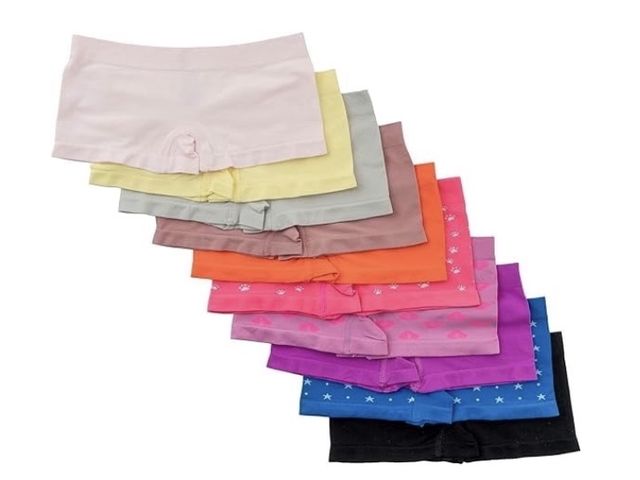 Lot 96-230379 - Alyce Ives Intimates Seamless Girls Boyshort, Solid Colors, L 12/14 10 Pack

New. Actual colors vary