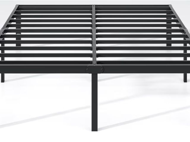 Lot 96-176345 - NEW JETO
Metal Bed Frame,Full Size Bed Frame with Storage Space,Heavy Duty Sturdy Mattress Foundatio...