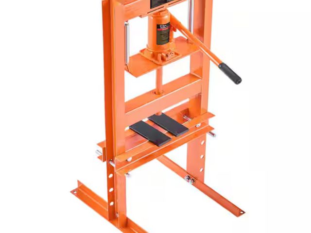 Lot 96-159932 - SKYSHALO Hydraulic Shop Press, 6 Ton H-Frame Hydraulic Garage/Shop Floor Press, Adjustable Shop Pres...