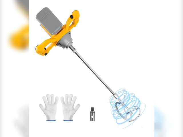 Lot 96-176642 - Cordless Cement Mixer for Dewalt 20v Battery, 1200W Electric Concrete Mixer, Portable Mortar Mixer w...
