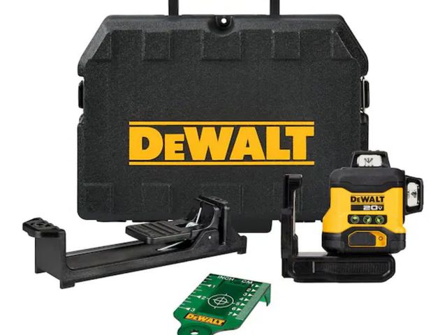 Lot 96-179648 - DEWALT
20V 3-Beam 360-Degree 3-Plane Laser Level (Tool Only)
Used Untested 
Msrp $499.00