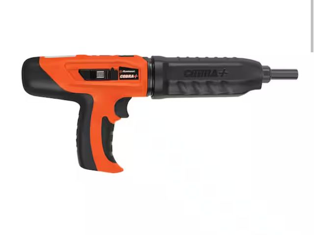 Lot 96-174343 - Ramset Cobra Plus 0.27 Caliber Semi-Automatic Powder Actuated Tool (PAT) with Silencer lightly used,...