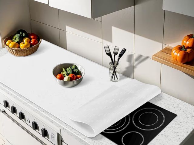 Lot 96-190676 - AECHY Silicone Mats for Kitchen Counter 47"x23.6"x0.08”, Largest Heat Resistant Mat Shipped Rolled U...