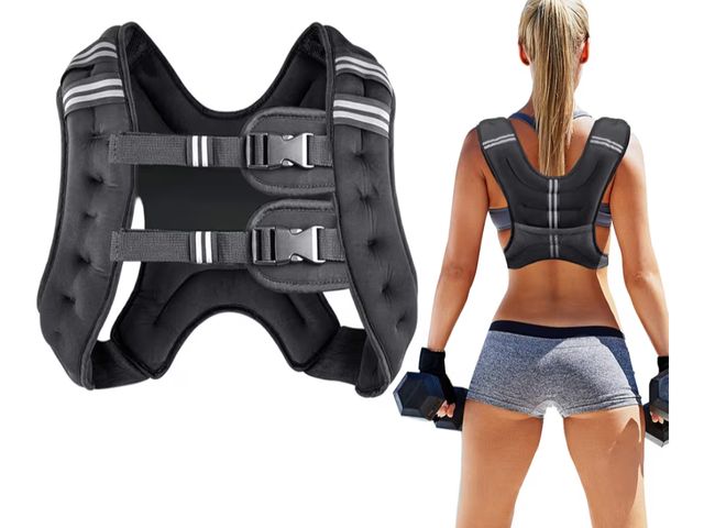 Lot 96-179037 - Prodigen Weighted Vest for Women and Men 20 Lbs with Reflective Stripe and Double Adjustable Buckle ...