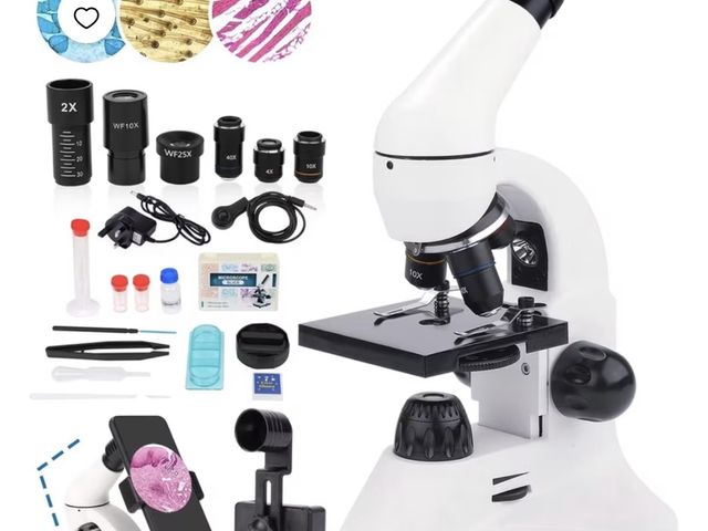 Lot 96-233077 - LAKWAR  Compound Microscope for Adults &amp; Students--40X-2000X High-Power Biological Microscope fo...