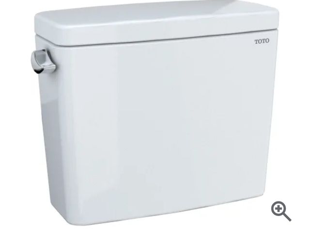 Lot 96-163479 - TOTO
Drake 1.6 GPF Toilet Tank Only - Less Seat
New 
Msrp $130.18