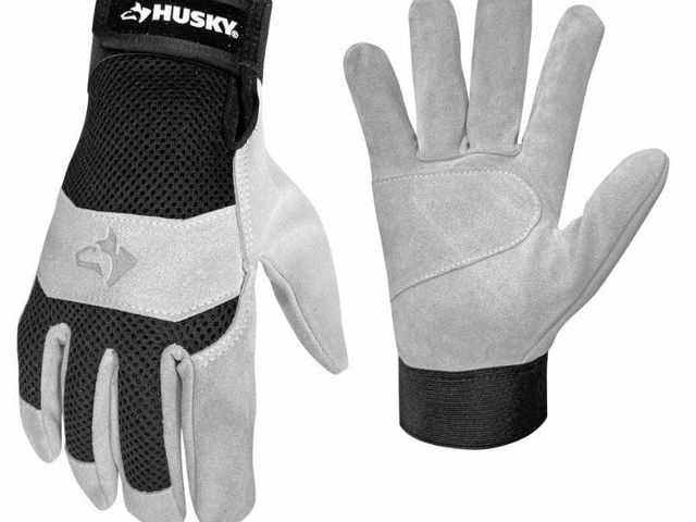Lot 96-212176 - Husky Medium Abrasion-Resistant
Leather Outdoor and Work Gloves