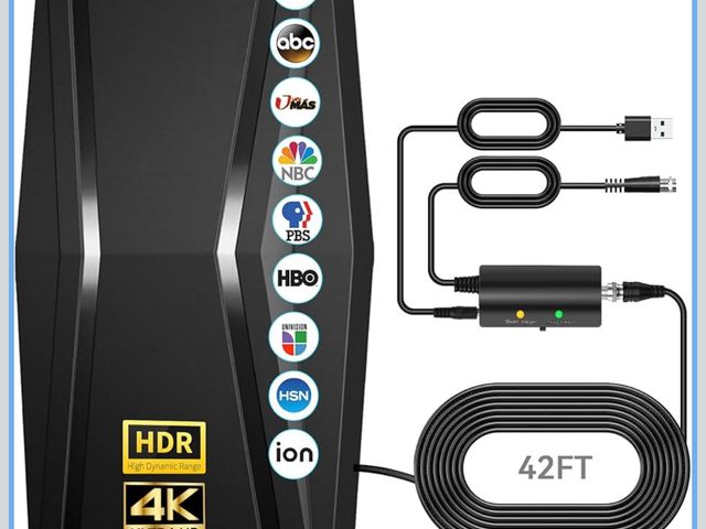 Lot 96-178326 - 2025 TV Antenna, 1500+ Miles Range Indoor/Outdoor Digital Antenna for Smart TVs and All Old TVs, HDT...