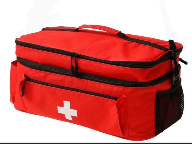 Lot 96-232839 - Double Layer Travel Medicine Bag Organizer New