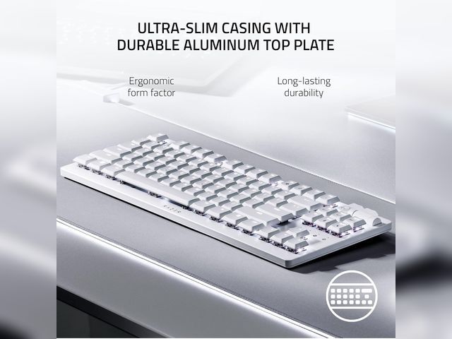 Lot 96-178704 - Razer DeathStalker V2 Pro Wireless TKL Optical Linear Switch Gaming Keyboard with Low-Profile Design...