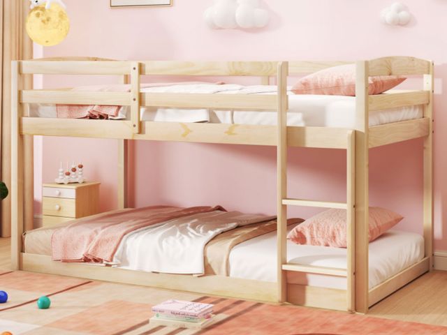 Lot 96-197352 - Twin Size Bunk Bed with High Guardrails and Integrated Ladder
Style May Vary 
Unused open box 
MSRP ...