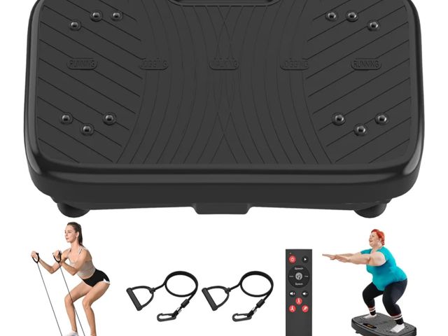 Lot 96-171446 - Vibration Plate Exercise Machine, Vibration Plate Platform for Lymphatic Drainage, 200 Adjustable Sp...