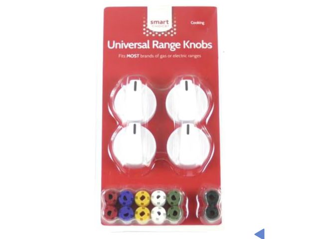 Lot 96-181834 - Smart Choice Universal Range Replacement Knob Kit with Fit Adapters, Fits Most Gas or Electric Range...