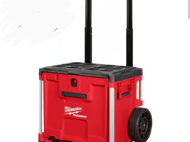 Lot 96-179351 - Milwaukee 
PACKOUT 19 in. Rolling Drawer Tool Box New (one small bend in metal side from shipping, s...