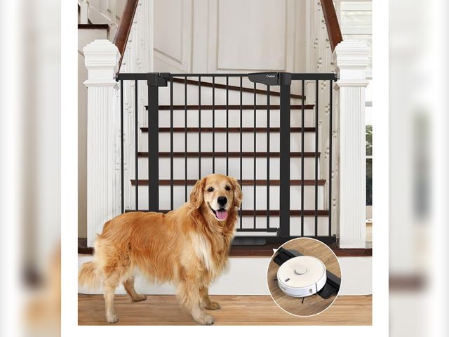 Lot 96-211563 - Cumbor 29.7-46" Baby Gate for Stairs, Mom's Choice Awards Winner-Auto Close Dog Gate for The House, ...