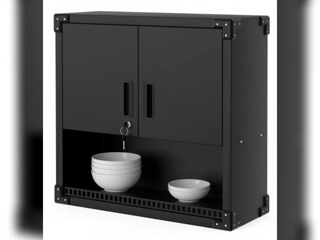 Lot 96-210468 - Garvee Wall Cabinet with Doors, Heavy Duty Garage Storage Cabinet for Workshop, Warehouse, Kitchen B...