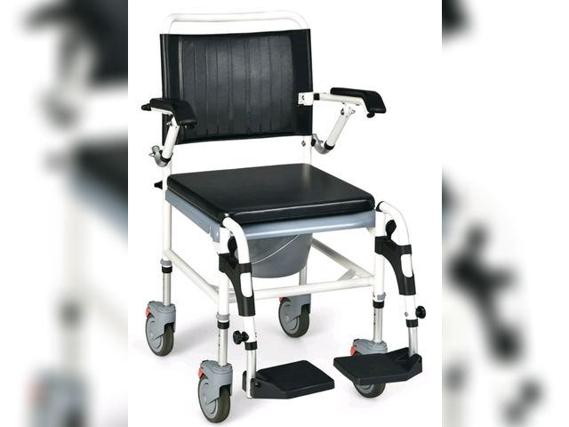 Lot 96-225976 - Costway 4-in-1 Bedside Commode Chair Commode Wheelchair with Detachable Bucket
New 
Msrp $169.99
