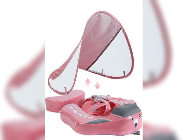 Lot 96-177669 - Mambobaby Float Upgrade Add Tail Baby Float with Canopy for Infant Waist Swimming Ring Swim Trainer ...