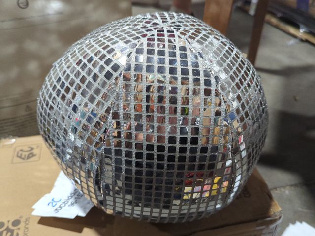 Lot 96-157903 - Plush Disco Ball Accent Pillow New