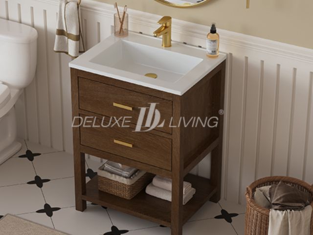 Lot 96-211845 - 24-in Castle Collection Vanity
New 
Msrp $239.00