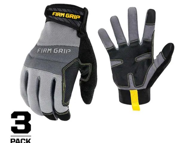 Lot 96-211812 - FIRM GRIP
Medium General Purpose Work Gloves (3-Pack)
New