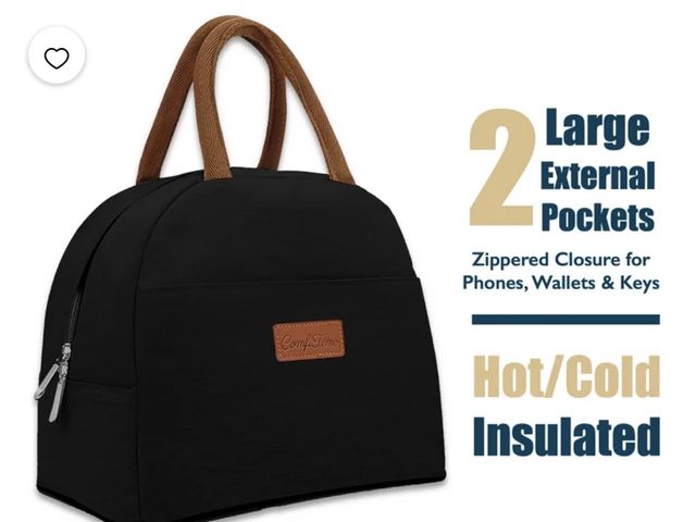 Lot 96-232641 - ComfiTime Lunch Bag - Insulated Lunch Box for Women, 8L or 14 Cans Large Capacity Cooler Bag for Adu...