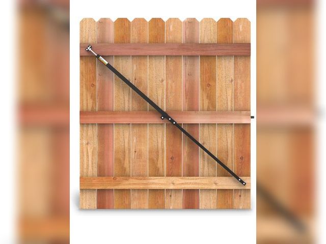 Lot 96-172027 - 6' Telescopic Gate Brace - Wood Privacy Fence Anti Sag Gate Kit - Gate Hardware Kit for Outdoor Wood...