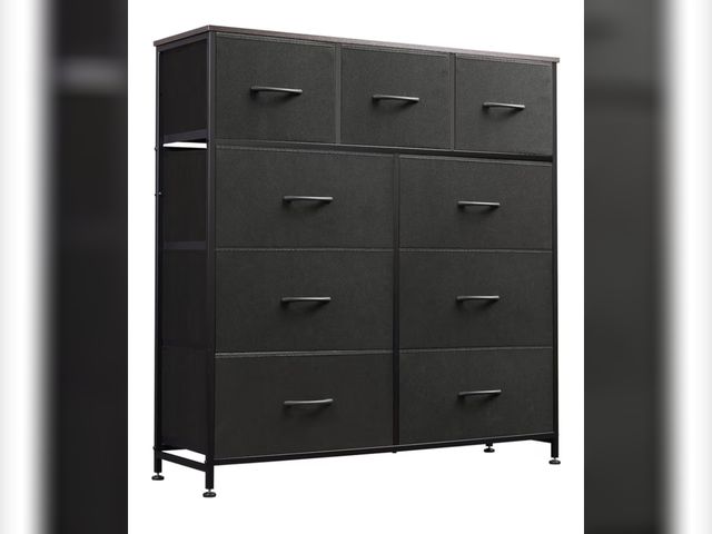 Lot 96-181412 - WLIVE 9-Drawer Dresser, Fabric Storage Tower for Bedroom, Hallway, Entryway, Closet, Tall Chest Orga...