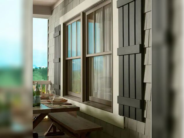 Lot 96-174275 - Ply Gem
15 in. x 71 in. Polypropylene 4-Board Closed Board and Batten Shutters Pair in Black
New
Msr...
