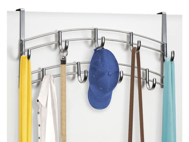 Lot 96-173640 - LYNK Professional® Home™ Over Door Hooks Rack - 9 Hook Over Door Hanger - Over Door Towel Rack - Han...