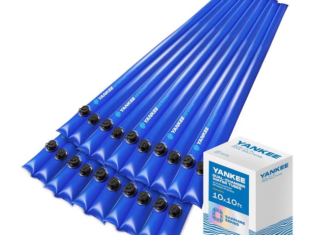 Lot 96-186644 - 10 ft. Dual Chamber Pool Water Tubes for Pool Cover (10 Pack), Extra Durable 0.4 mm PVC (27 Gauge), ...