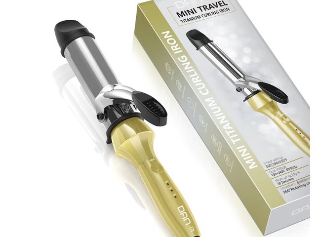 Lot 96-233339 - 1 1/4 Inch Curling Iron 10 Inch Length Travel Curling Iron Mini with 3 Temperatures, Dual Voltage &a...