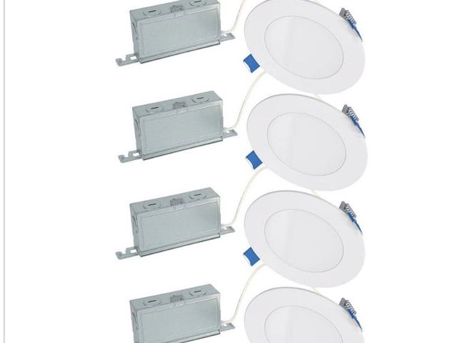 Lot 96-195121 - HALO HLBSL 4 in. Can Less
Integrated LED, 600 Lumens,
5CCT, White (4-Pack) New