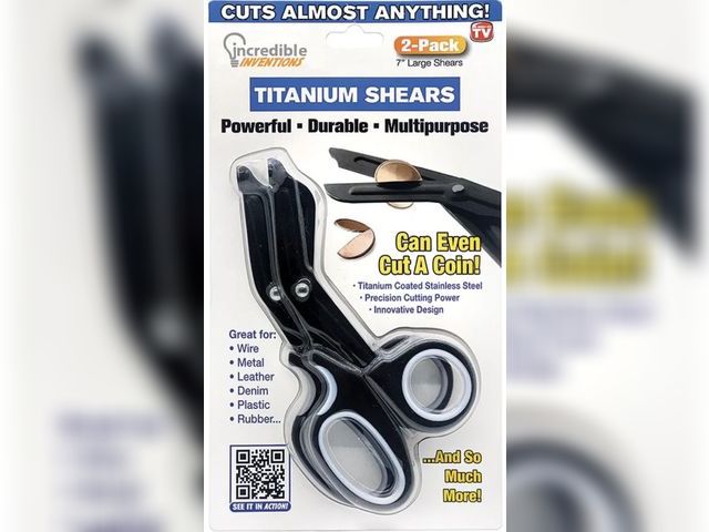 Lot 96-201032 - Titanium Shears Set of 2 New